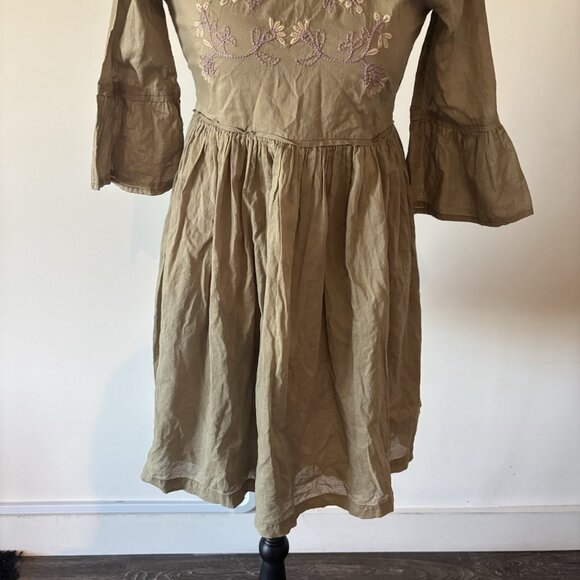 Little Prim Juliet Peasant Short Dress Embroidery Sz 12 Cottagecore Boho Prairie - Picture 7 of 16